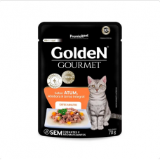 Golden Gourmet Sache Gatos Atum, Abóbora e Arroz Integral 70g